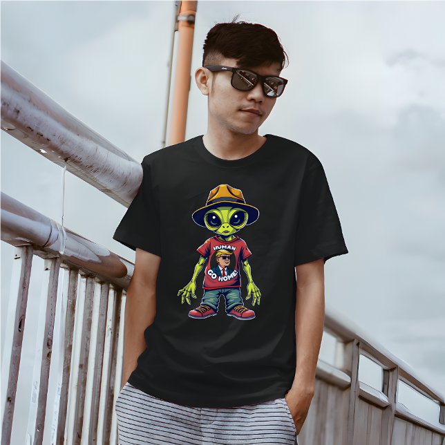 Invasion der menschlichen Alien - Funny Political  T-Shirt (Alien Switch Places – Funny Political Meme T-Shirt)