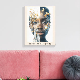 Invasion des Frühlings Leinwanddruck