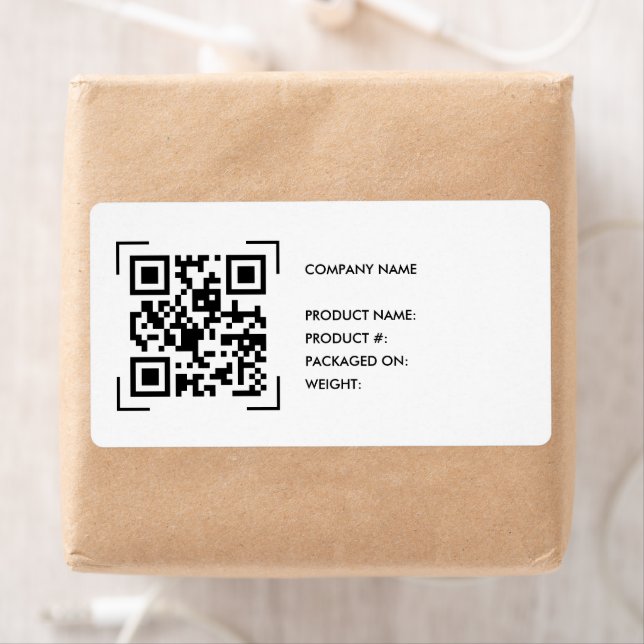 Inventaire Scan Code QR | Étiquette Logo Entrepris (En situation)