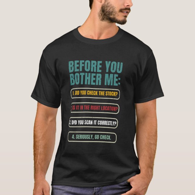 Inventory control specialist Inventory prep T-Shirt (Vorderseite)