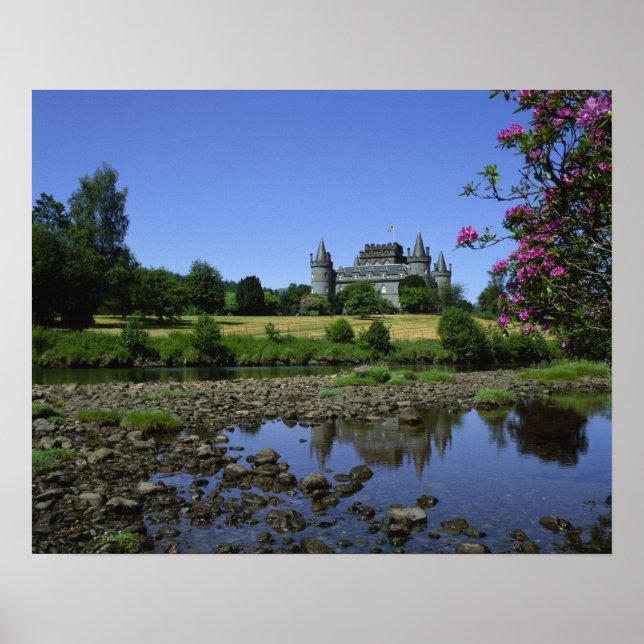 Inverary Castle, Strathclyde, Schottland Poster (Vorne)
