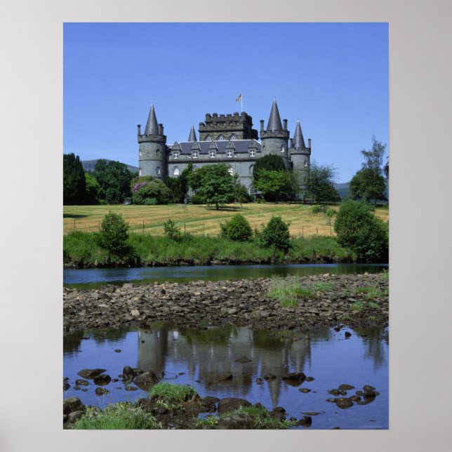 Inverary Castle, Strathclyde, Schottland Poster (Vorne)