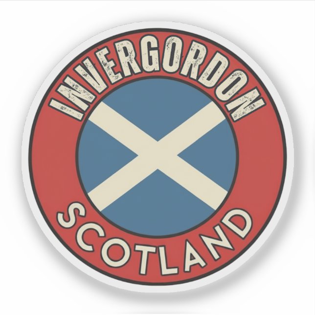 Invergordon, Schottland Aufkleber (Vorderseite)