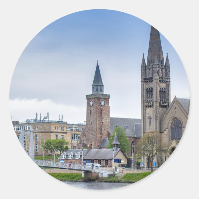 Inverness Runder Aufkleber (Vorderseite)