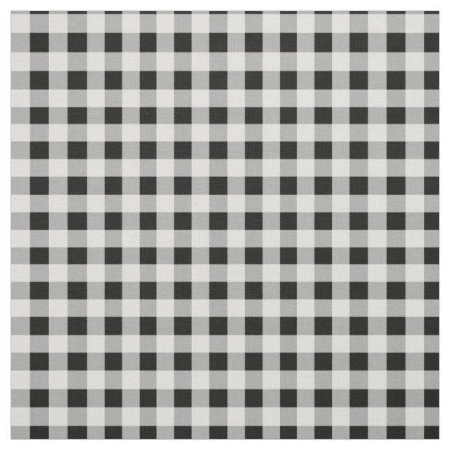Inverse Schwarz-weiß Gingham Karo Stoff (Muster)