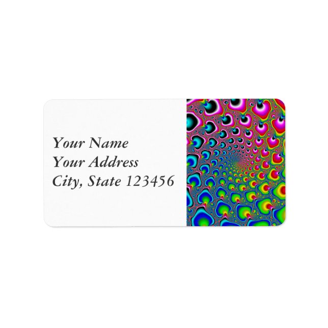 Inverse Spirale Adressaufkleber (Vorne)