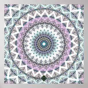 Invert Balance Mandala 2 Poster