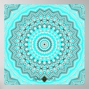 Invert Eve Mandala Poster