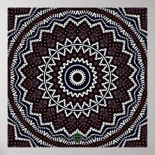 Invert Mosaik Mandala 2 Poster