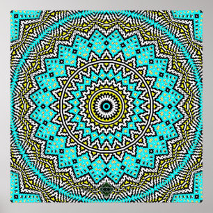 Invert Mosaik Mandala 2 Poster