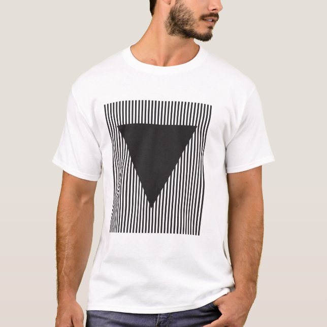 Inverted Triangle on Striped Field T-Shirt (Vorderseite)