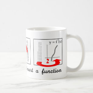 Invertieren einer Funktion Kaffeetasse