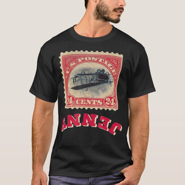 Invertierte Jenny Funny Briefmarke sammeln Hemd fü T-Shirt (Vorderseite)