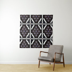 Invertierte Mosaik-Wallpaper 2 ( Klein ) Wandteppich