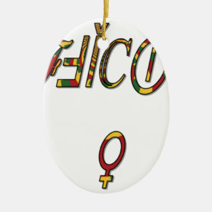 Invertierte "OFFIZIELLE Symbolkunst Keramik Ornament