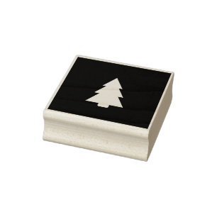 invertierte Weihnachtsbaum-Briefmarke Gummistempel