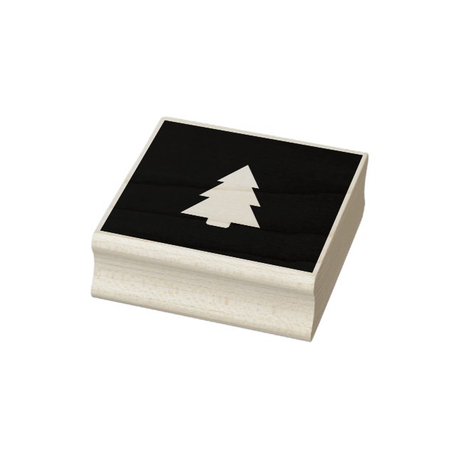 invertierte Weihnachtsbaum-Briefmarke Gummistempel (Stempel)