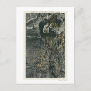 Invertiertes Dorf und Zuhause der Fairies View Postkarte