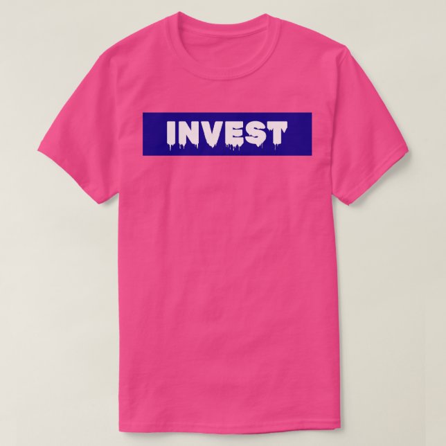 Invest BLUE T-Shirt (Design vorne)