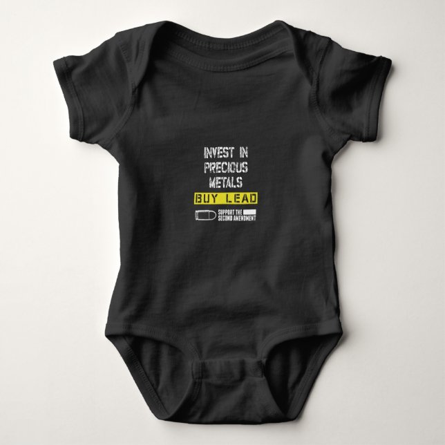 invest in precious metal buy lead support the sec baby strampler (Vorderseite)