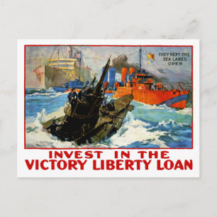 Investieren Sie im Victory Liberty Loan Postkarte
