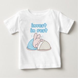 Investieren Sie in Erholung mit Snoozy Bunny Baby T-shirt