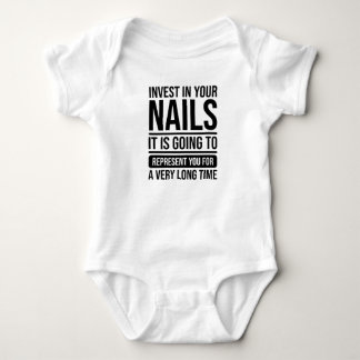 Investieren Sie in Ihre Nägel Pun Nail Tech Nail Baby Strampler