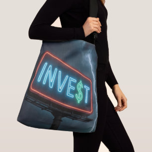 Investieren Sie Neon-Werbetafel mit Blitz Tragetaschen Mit Langen Trägern