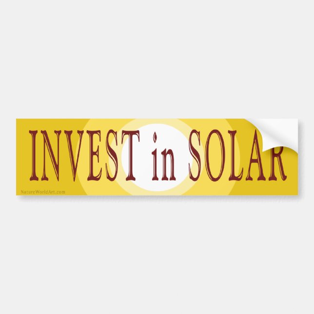 Investir dans un autocollant pare-chocs solaire (Devant)