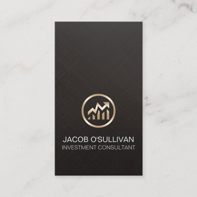 Investment Consultant Stock Broker Visitenkarte (Vorderseite)