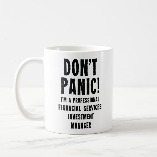 Investment Manager für Finanzdienstleistungen Kaffeetasse (Links)