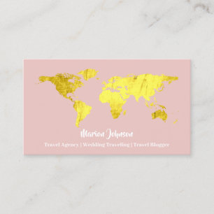 Investments Finance Wedding Travel Rose World Visitenkarte