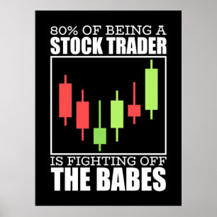 Investor A Aktienhändler ist kämpferisch Poster