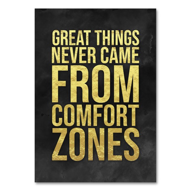 Investor Comfort Zones Tischnummer (Vorderseite)