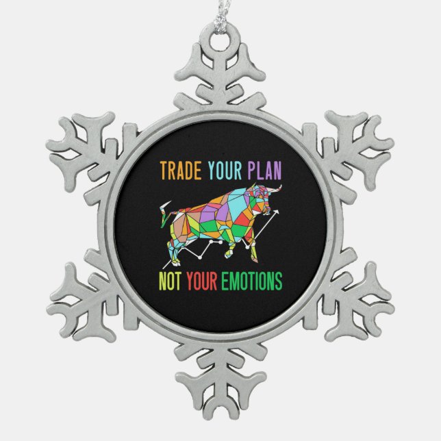 Investor Trade - Ihr Plan Schneeflocken Zinn-Ornament (Vorderseite)