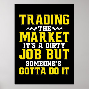 Investor Trading The Market Poster