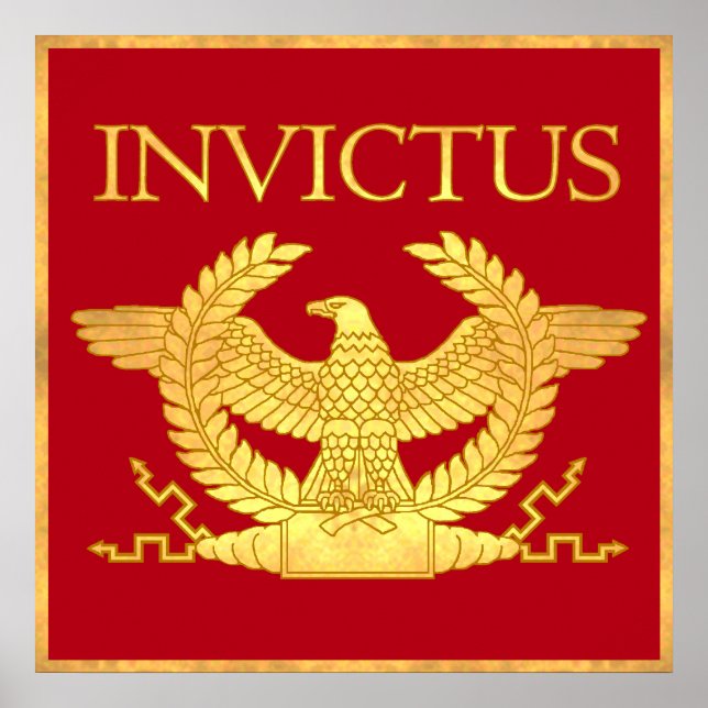 Invictus Engraved Gold poster (Vorne)