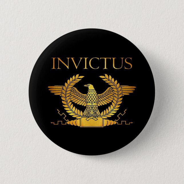 Invictus golden logo button (Vorderseite)