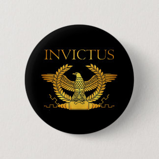 Invictus golden logo button