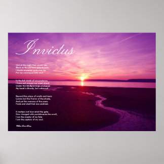 Invictus ~ Inspirationsgedicht Poster