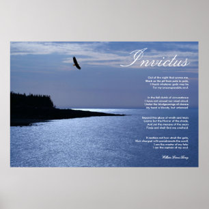 Invictus ~ inspirierend Gedicht Poster