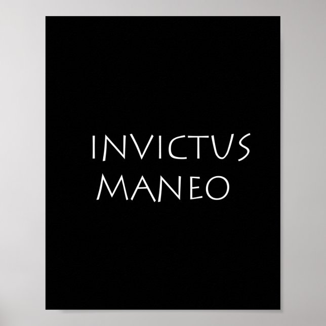 Invictus maneo poster (Vorne)