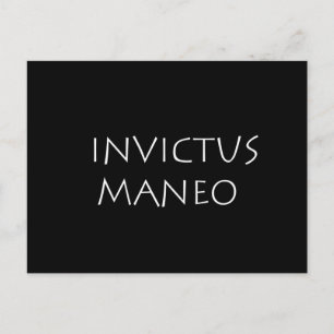 Invictus maneo postkarte