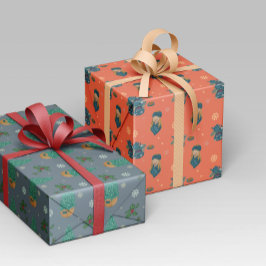 Invierno acogedor con té caliente y pastas geschenkpapier