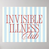 'Invisible Illness Club' Chronische Krankheit Post