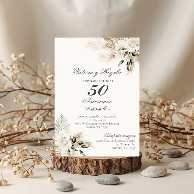 Invitación de 50 Aniversario de Bodas Einladung (Von Creator hochgeladen)