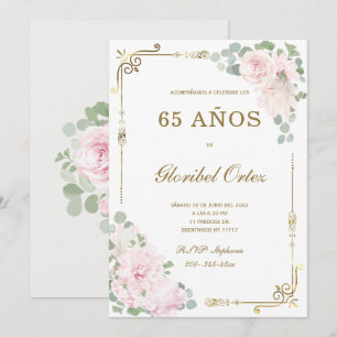 Invitación de 65 Años Mujer Einladung