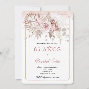 Invitación de 65 Años Mujer Einladung