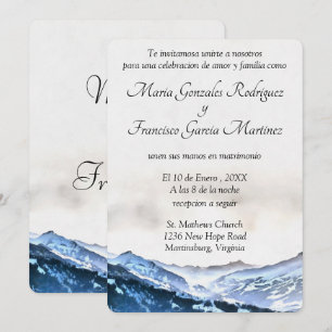 Invitacion de Boda Acuarela Einladung
