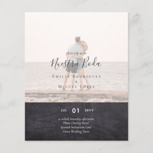 Invitación de Boda con Superposición de Fotos